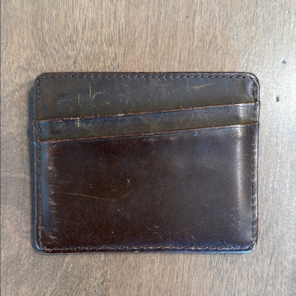 Bullstrap Men's Brown Leather The Card Holder Wallet - Picture 5 of 10